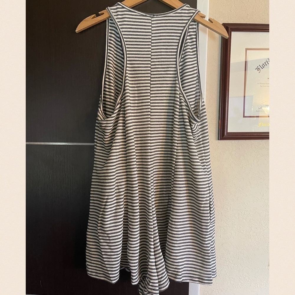 New!! Striped Racerback Oversized Romper - Picture 9 of 9